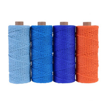 Various colored 3mm 100m/roll twisted cotton rope 100% Cotton macrame cord twisted cord